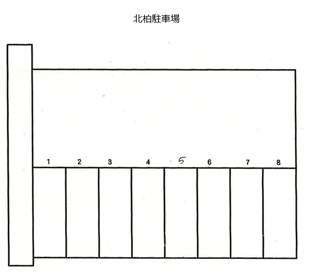 北柏駐車場の駐車配置図