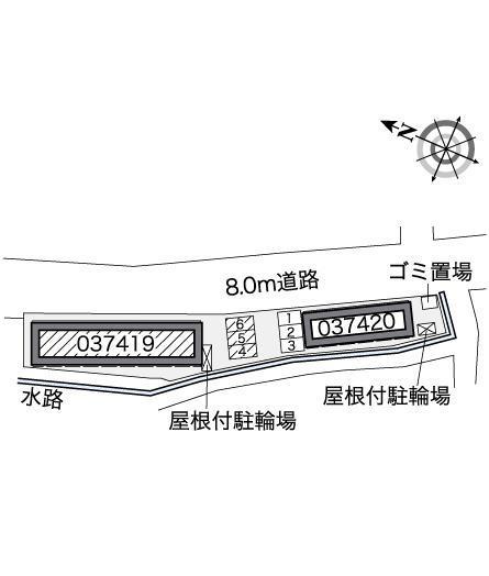 ＦＵＺＩＭＯＮ　Ａ(37419)の駐車配置図