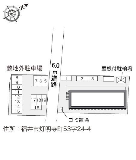 ジュネス灯明寺(23032)の駐車配置図