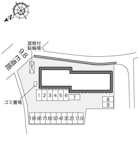 ドゥマンセゾン(33446)の駐車配置図