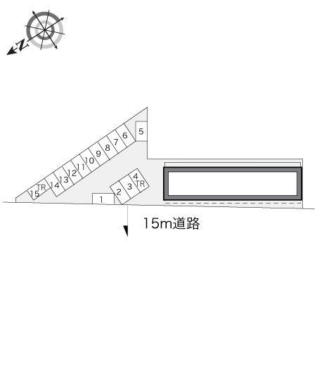 ウインドワード(10688)の駐車配置図