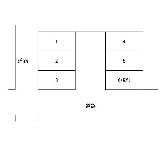 向井駐車場の駐車配置図