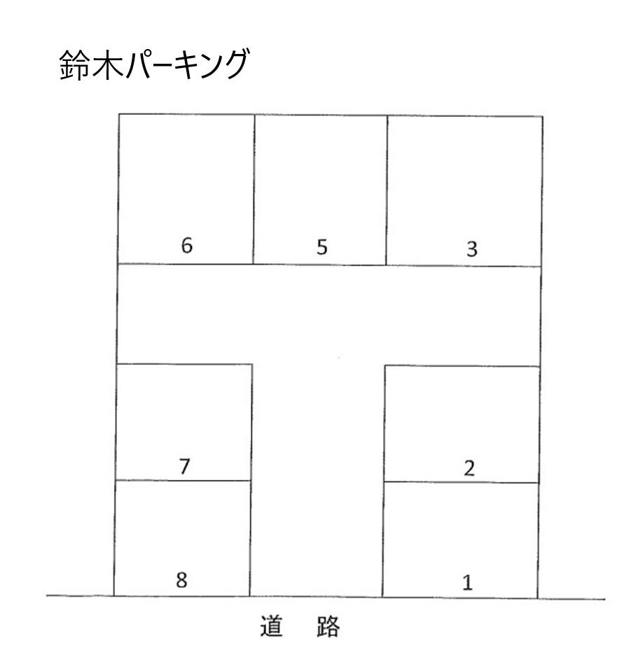 鈴木パーキングの駐車配置図