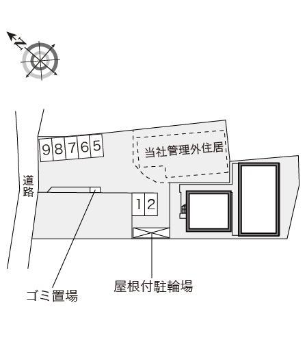 ＷＩＮＧ(20355)の駐車配置図