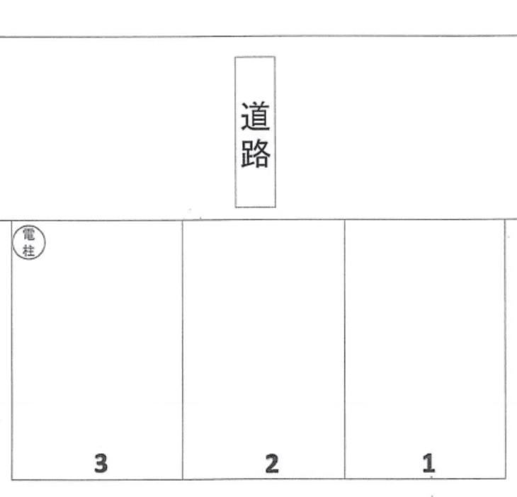 平芝町6丁目38番12月極駐車場の駐車配置図