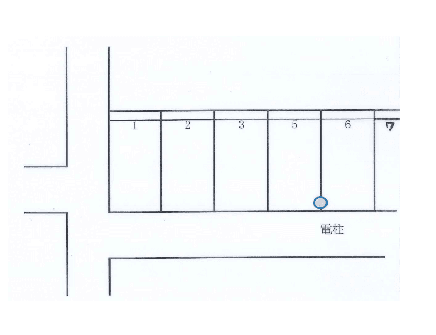 金子駐車場の駐車配置図
