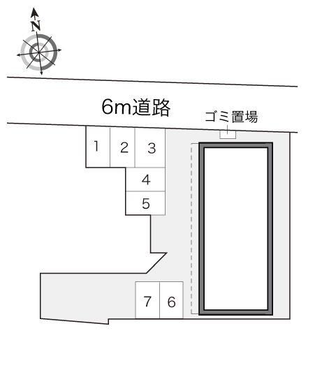 カサフロール(14727)の駐車配置図