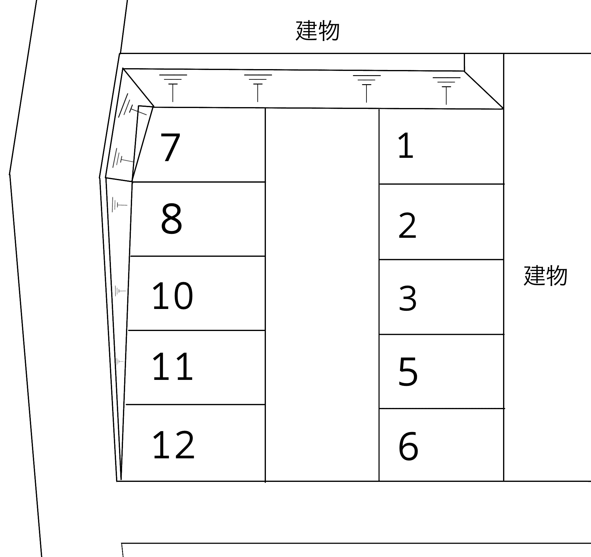 88.天野月極駐車場の駐車配置図