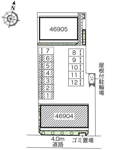 パフェールＡ(46904)の駐車配置図