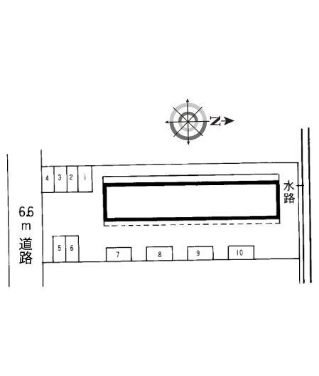 ＦＵＪＩ(9533)の駐車配置図