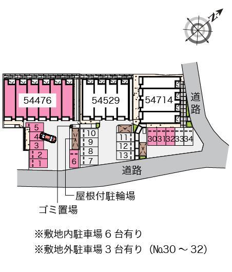 ポムールⅠ(54476)の駐車配置図