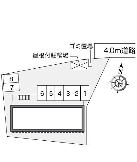 ヴィルヌーブ(35008)の駐車配置図
