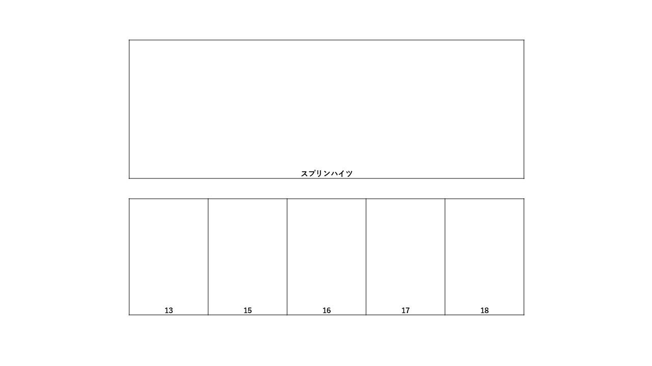 スプリンハイツ駐車場の駐車配置図