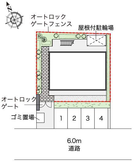 梅北フィオーレ(45369)の駐車配置図