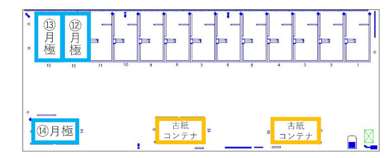 大門第１の駐車配置図
