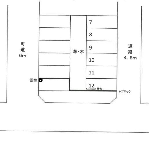 藤久保台駐車場２の駐車配置図