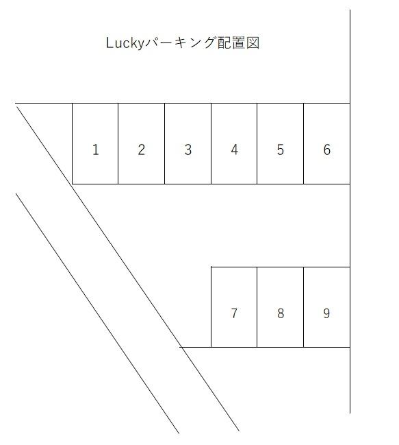 Luckyパーキングの駐車配置図