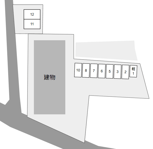 カーサ・セレーノの駐車配置図