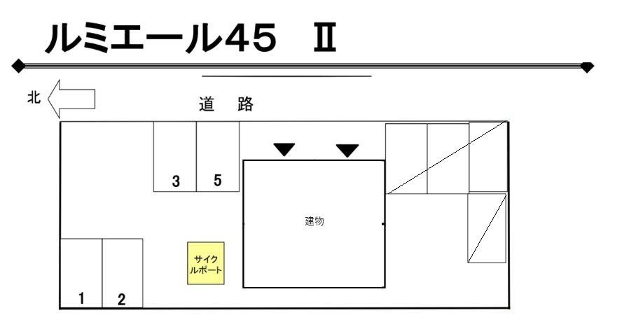 ルミエール４５Ⅱの駐車配置図