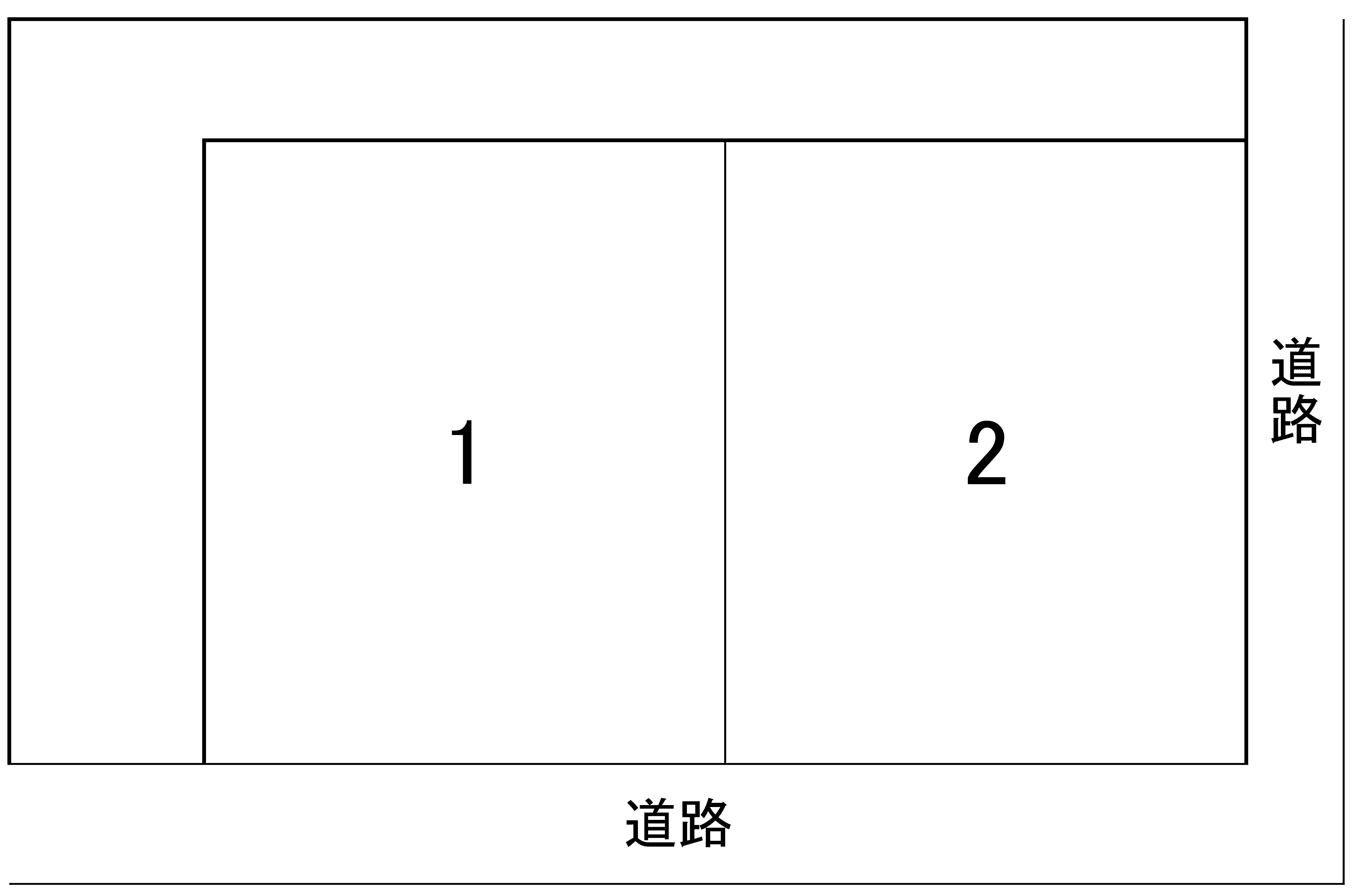 一ノ割駐車場の駐車配置図