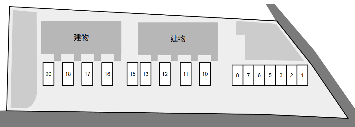 コスモスＡ別駐車場の駐車配置図