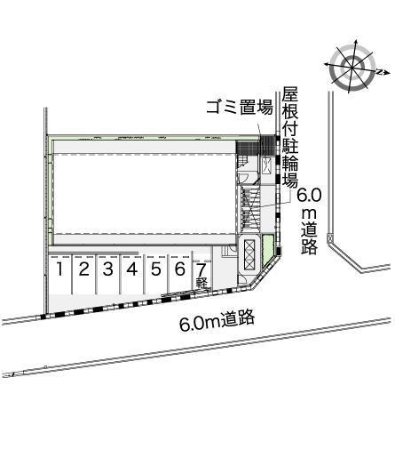 ＭＡＲＵＴＯ京田辺(42649)の駐車配置図