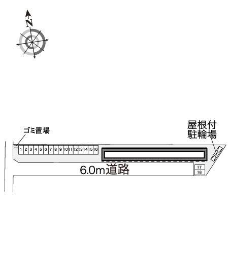陽菜ハイツ(30677)の駐車配置図