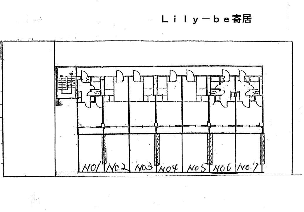 Lily－be寄居駐車場の駐車配置図
