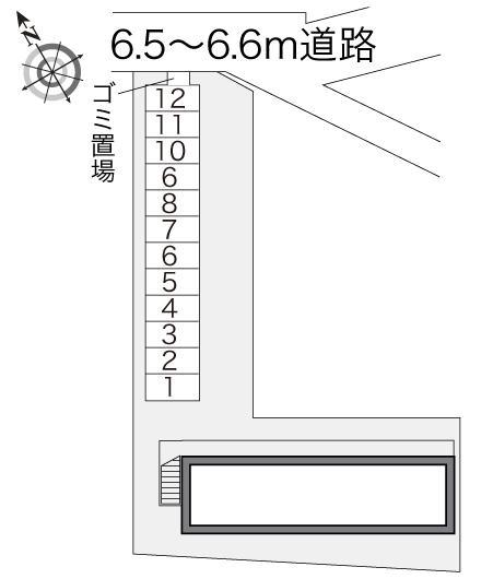 ハッピーヴィラ(16895)の駐車配置図