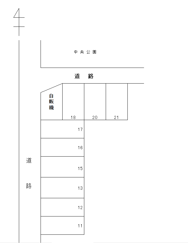 岩倉－129の駐車配置図