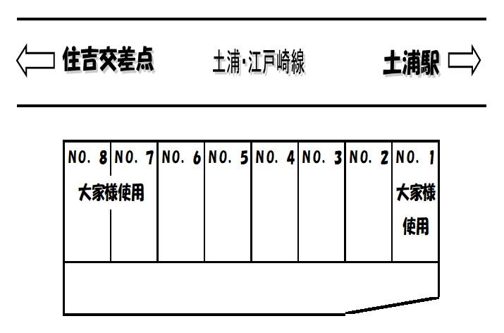 住吉駐車場の駐車配置図