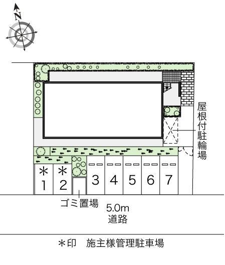 アグレアブル(44224)の駐車配置図