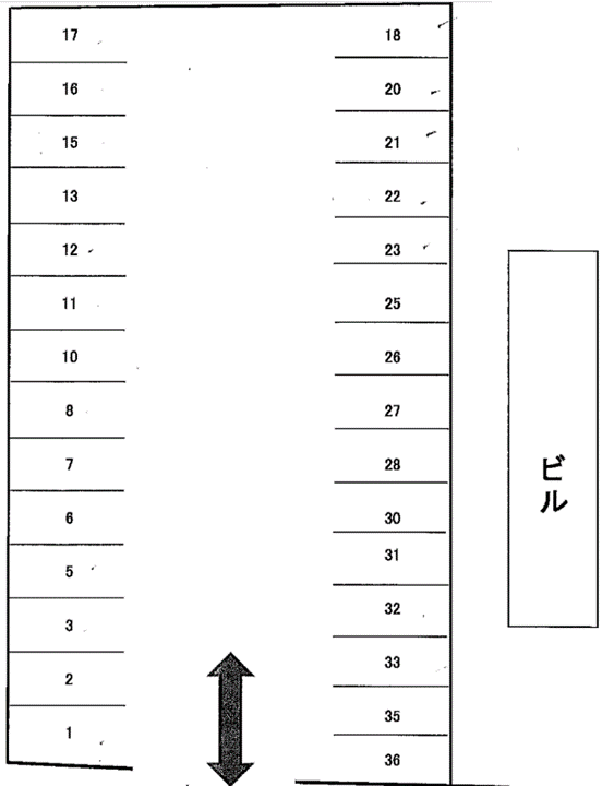ＮＯ．７の駐車配置図
