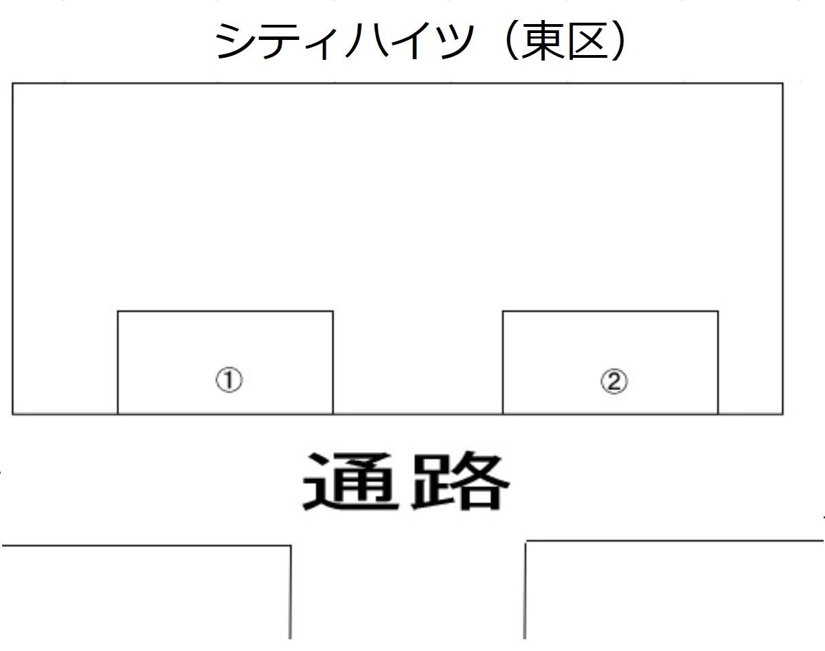 シティハイツ（東区）の駐車配置図