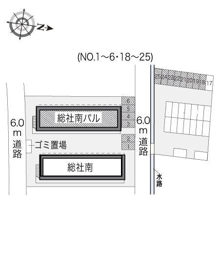 総社南　パル(20344)の駐車配置図