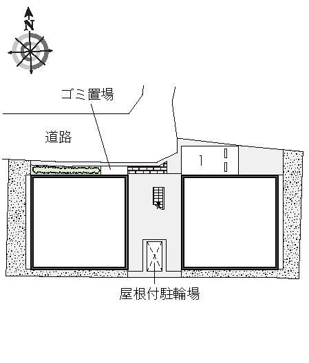 クレエ豊中(46406)の駐車配置図