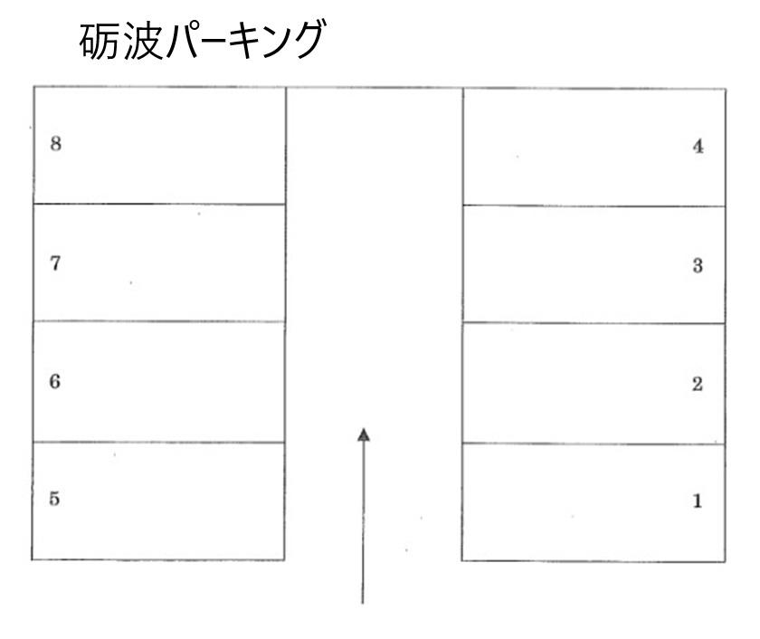 砺波パーキングの駐車配置図
