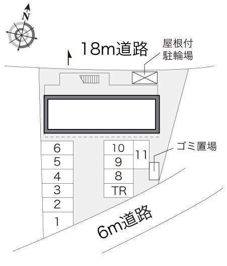 サニーホームズ(16432)の駐車配置図
