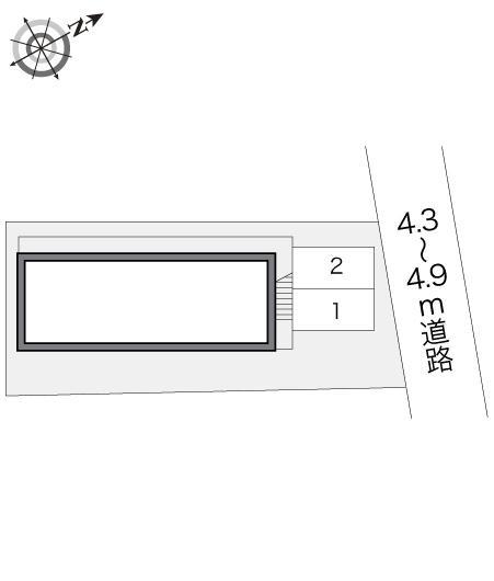 シャトレ(13474)の駐車配置図