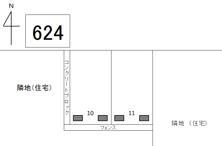 J-624の駐車配置図