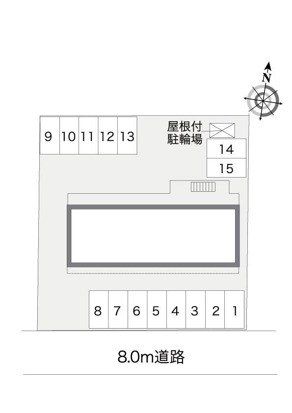 Ｌフェリース掛川(36047)の駐車配置図