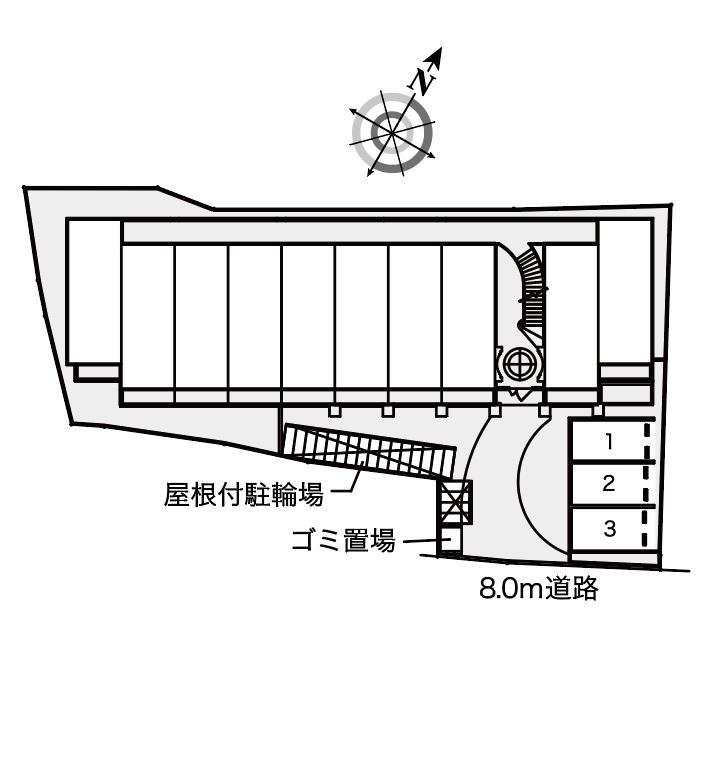 清荒神ＬＡ１(39231)の駐車配置図