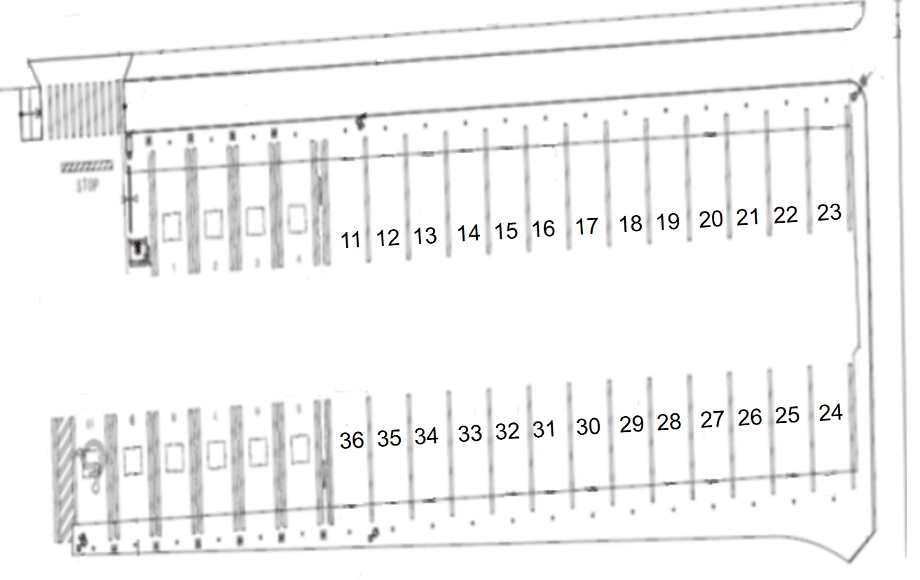 パークネット東綾瀬いろどりの杜の駐車配置図