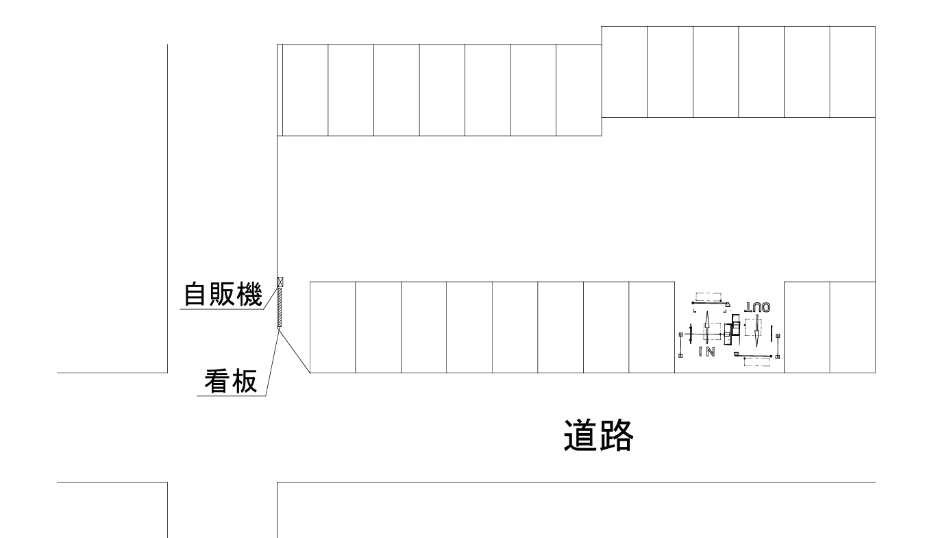 ライオンパーク六ツ門の駐車配置図