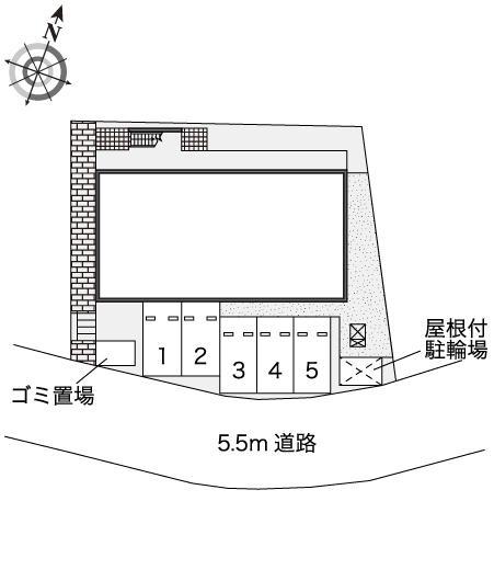 晴屋Ⅱ(46881)の駐車配置図