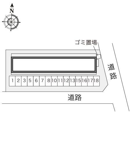 三国ヶ丘弐番館(10834)の駐車配置図
