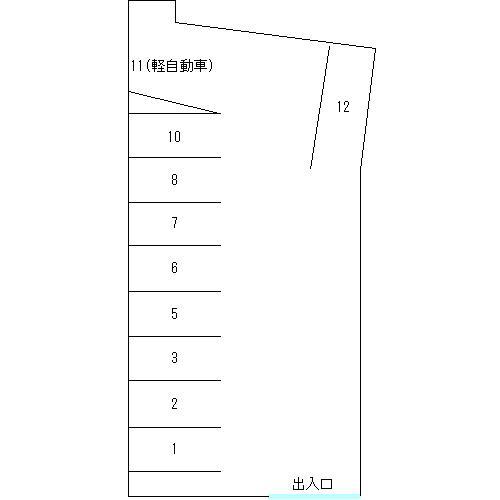 大谷駐車場の駐車配置図
