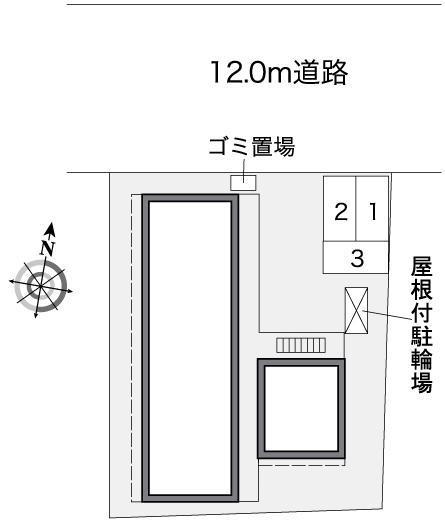 ボニータドイス(38530)の駐車配置図