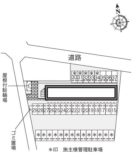 サニーヒルⅢ(16899)の駐車配置図