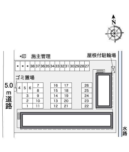 豊田(39250)の駐車配置図